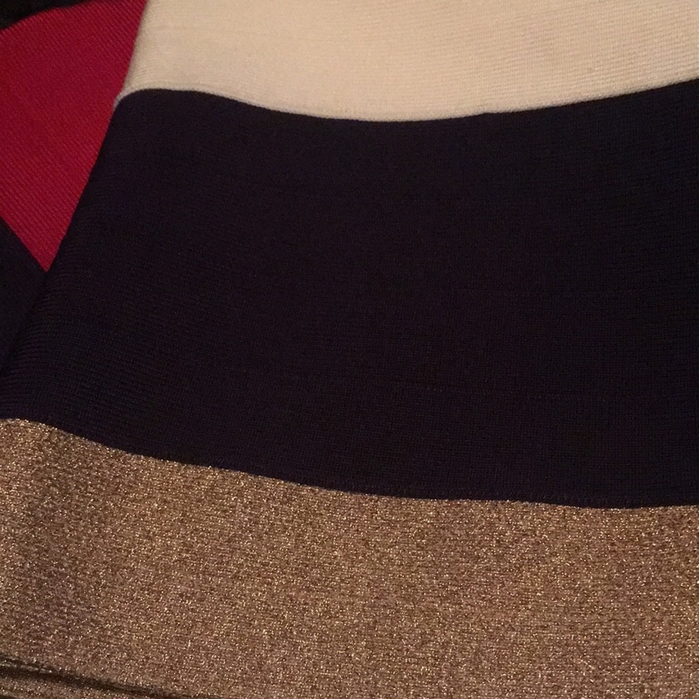 Marciano mini bodycon skirt. New w/o tags Y2K style stripe nautical Americana - Picture 7 of 7